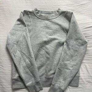 lululemon athletica Light Gray Crewneck Sweater